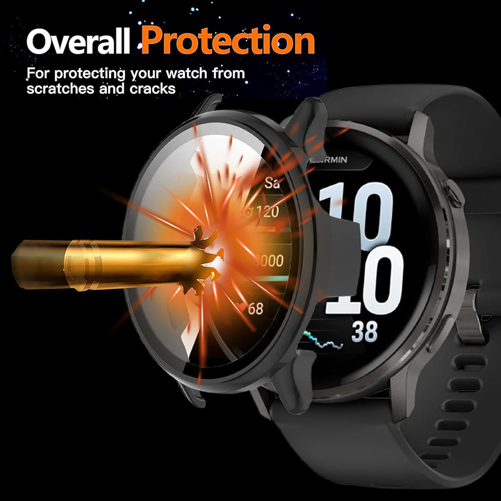 Puzdro Techsuit Defense360 Pro pre Garmin Venu 4 41mm, Tmavomodré