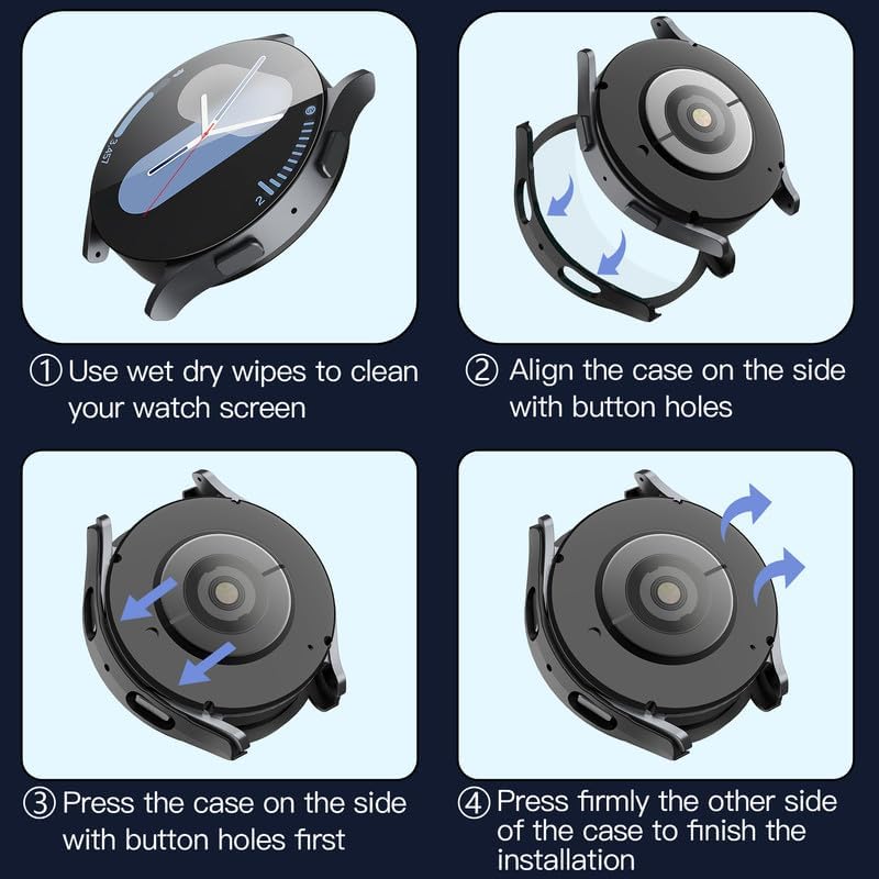 Obal Techsuit Defense360 Pro pre Samsung Galaxy Watch7 40mm, čierny
