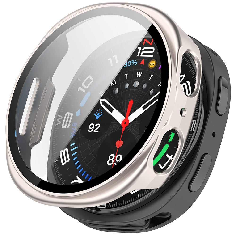 Obal Techsuit Defense360 Pro pre Samsung Galaxy Watch9 / Watch8 44mm, Perleťovo strieborný
