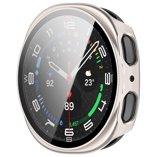 Obal Techsuit Defense360 Pro pre Samsung Galaxy Watch8 44mm, Perleťovo strieborný
