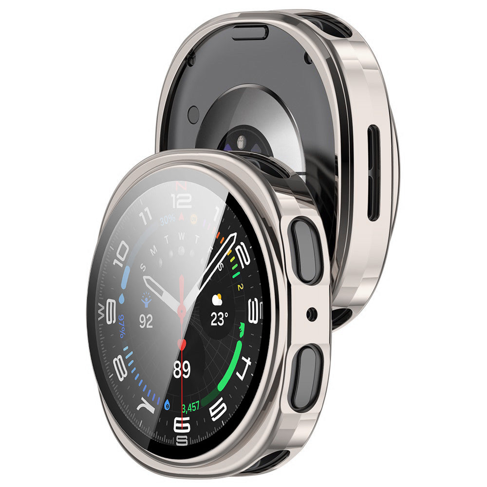 Obal Techsuit Defense360 Pro pre Samsung Galaxy Watch9 / Watch8 44mm, Perleťovo strieborný