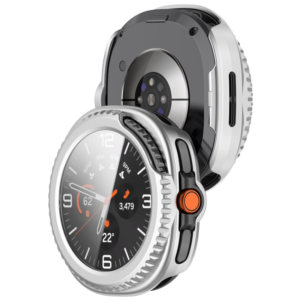 Obal Techsuit Defense360 Pro pre Samsung Galaxy Watch8 Classic, Strieborný