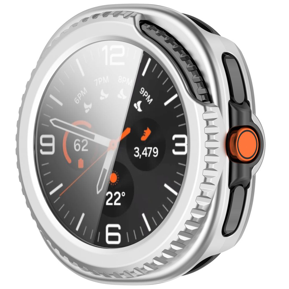 Obal Techsuit Defense360 Pro pre Samsung Galaxy Watch8 Classic, Strieborný