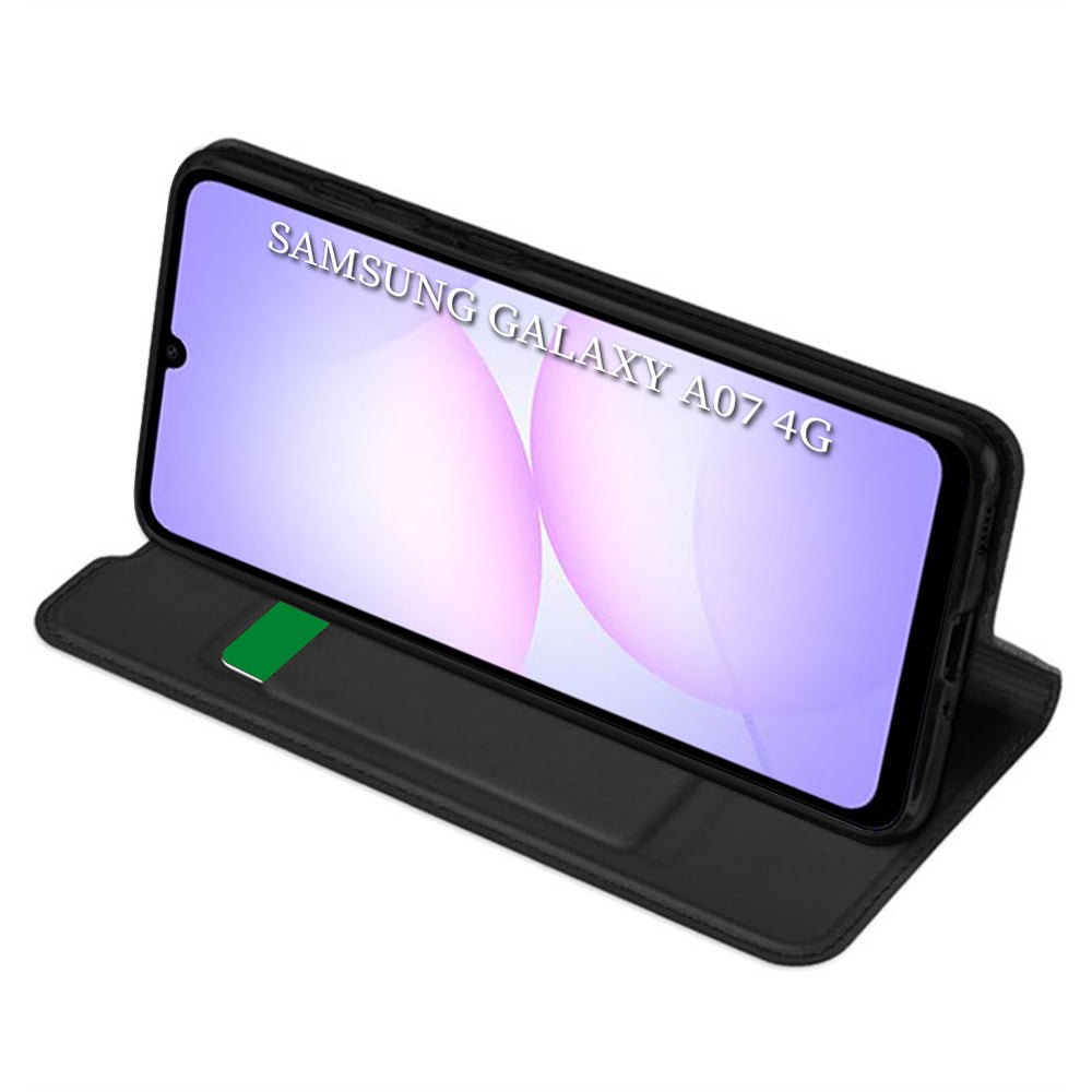 Puzdro pre Samsung Galaxy A07 4G A075, Techsuit, Magskin Book, Čierne