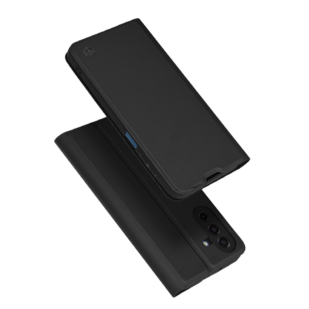 Puzdro pre Samsung Galaxy A18 5G A186 / A18 4G A185 / F17 / M17 / A17 4G A175, Techsuit, Magskin Book, Čierna