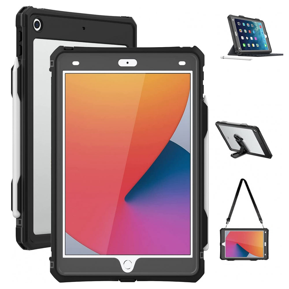 Vodotesné puzdro pre Apple iPad 10.2 (2021) / 10.2 (2020) / 10.2 (2019), ShellBox, čierne