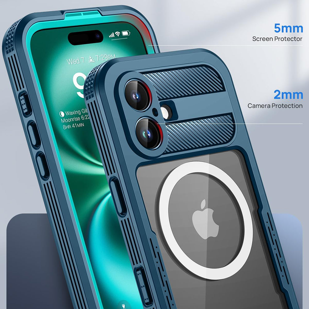 Vodotesné puzdro pre Apple iPhone 16, ShellBox, Carbon, Čierne