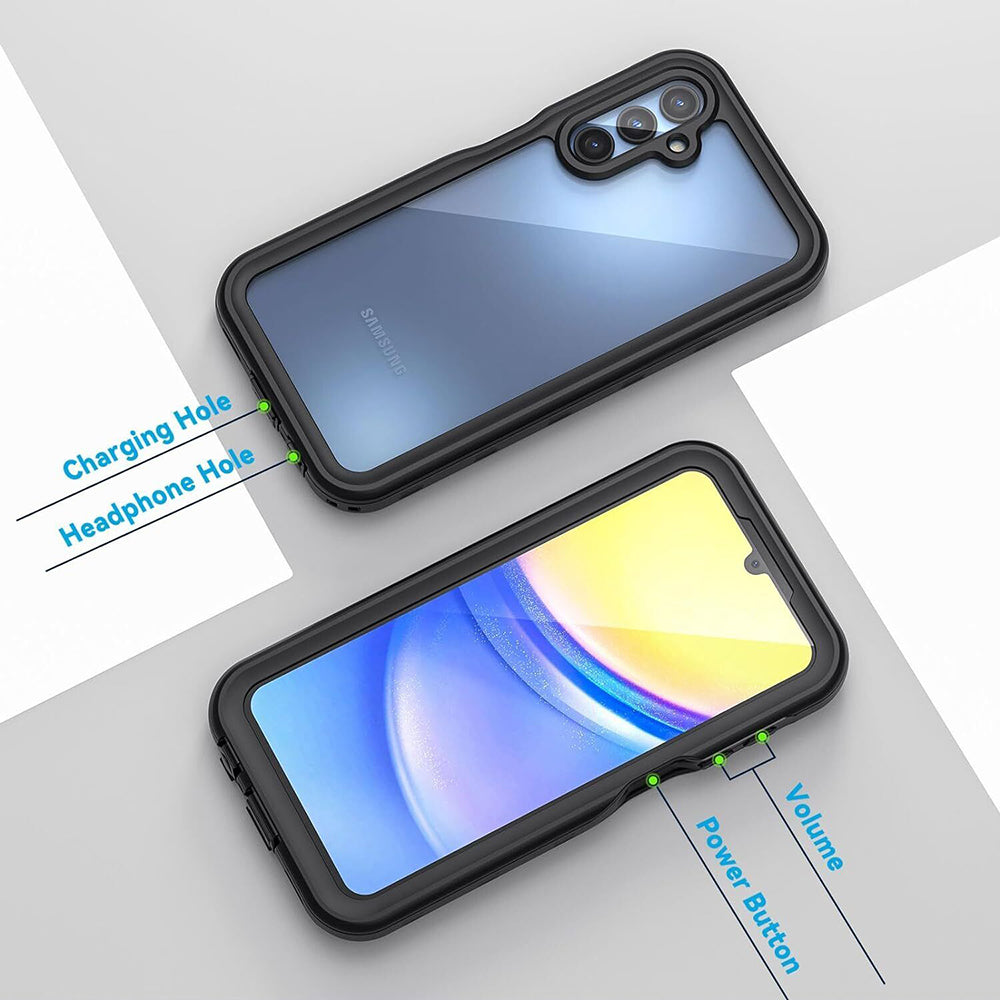Vodotesné puzdro pre Samsung Galaxy A15 5G A156 / A15 A155, ShellBox, čierne