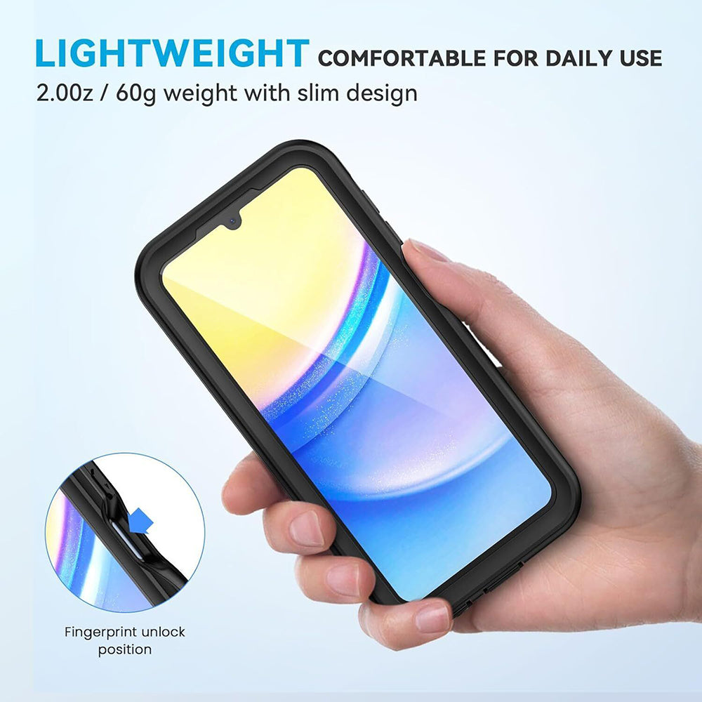 Vodotesné puzdro pre Samsung Galaxy A15 5G A156 / A15 A155, ShellBox, čierne