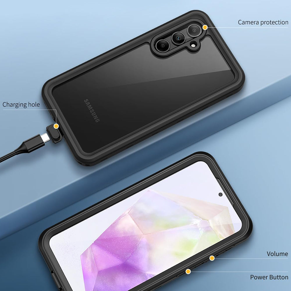 Vodotesné puzdro pre Samsung Galaxy A35 5G A356, ShellBox, čierne