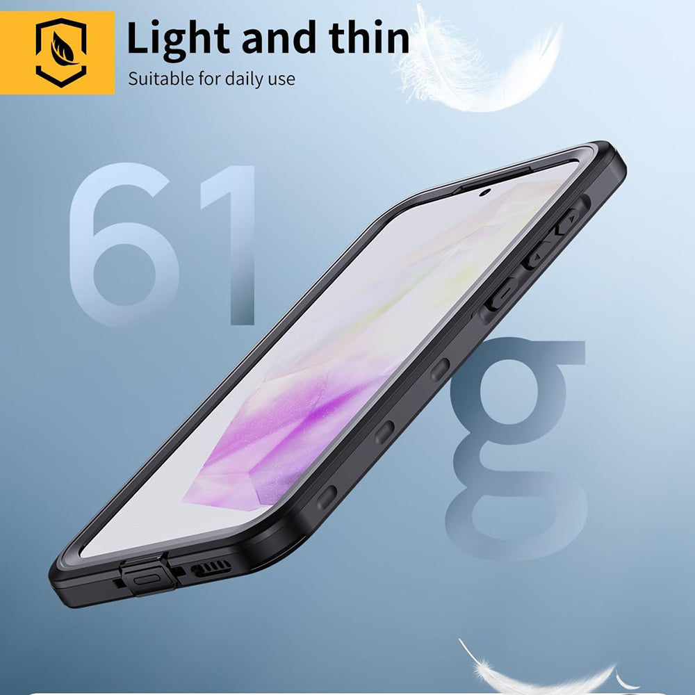 Vodotesné puzdro pre Samsung Galaxy A35 5G A356, ShellBox, čierne