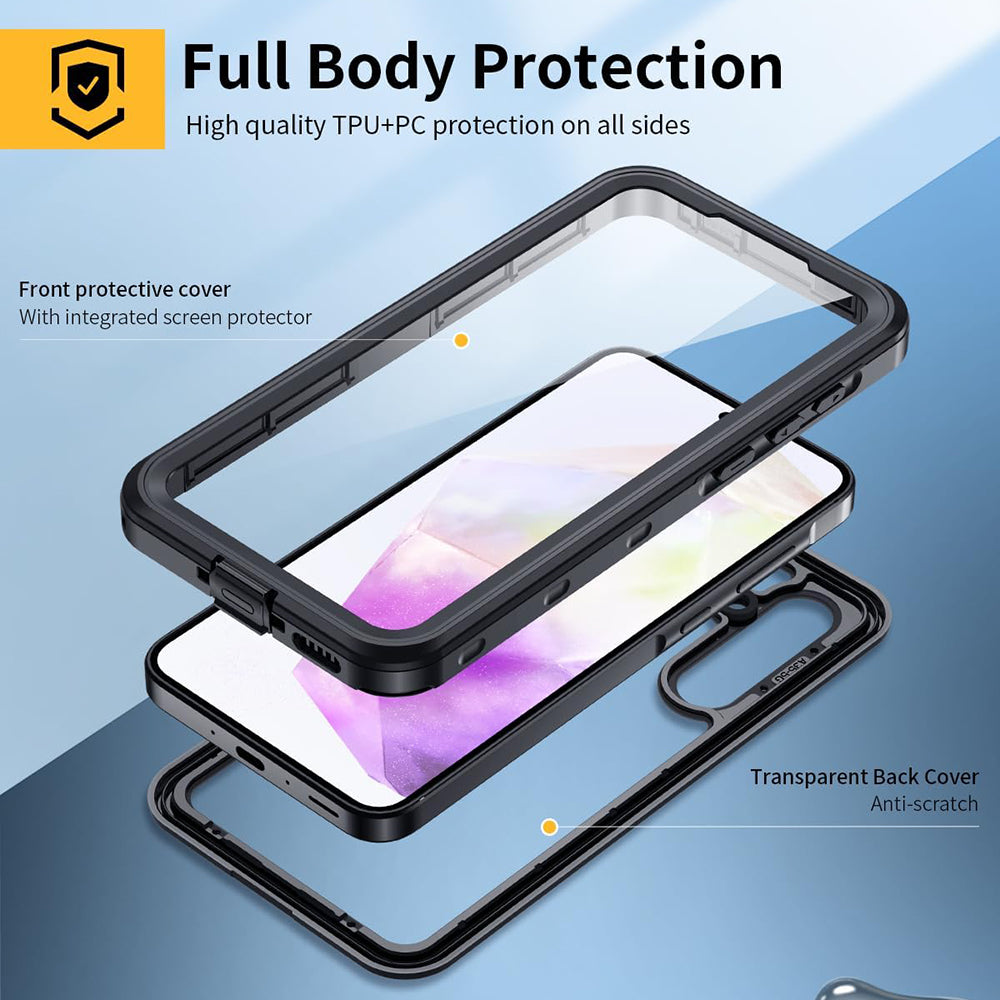 Vodotesné puzdro pre Samsung Galaxy A35 5G A356, ShellBox, čierne