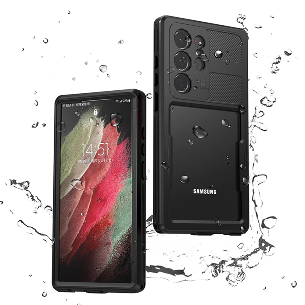 Vodotesné puzdro pre Samsung Galaxy S23 Ultra S918, ShellBox, čierne