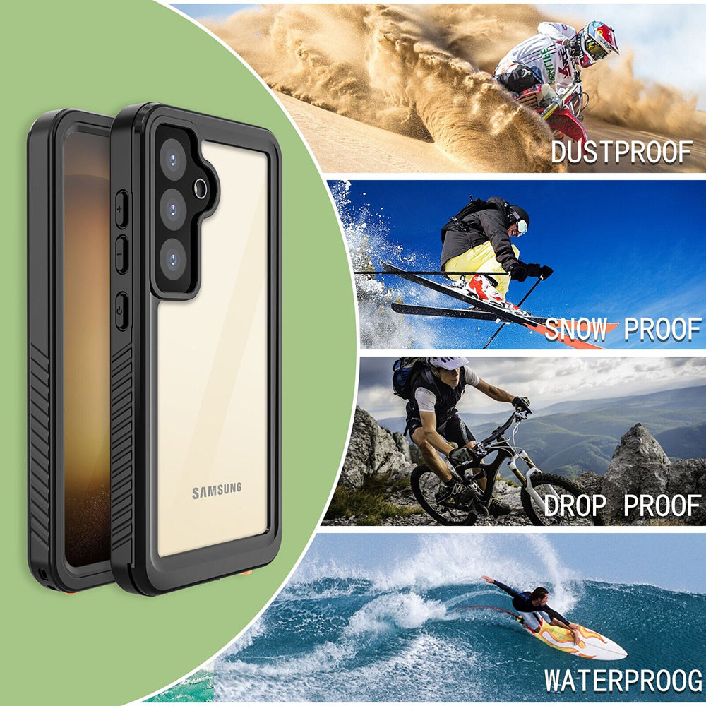 Vodotesné puzdro pre Samsung Galaxy S24+ S926, ShellBox, čierne