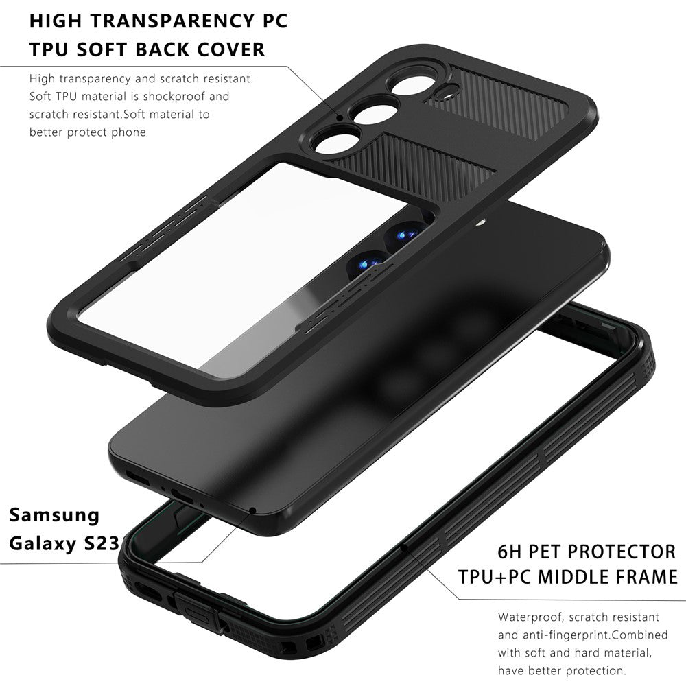Vodotesné puzdro pre Samsung Galaxy S26 S942, ShellBox, čierne