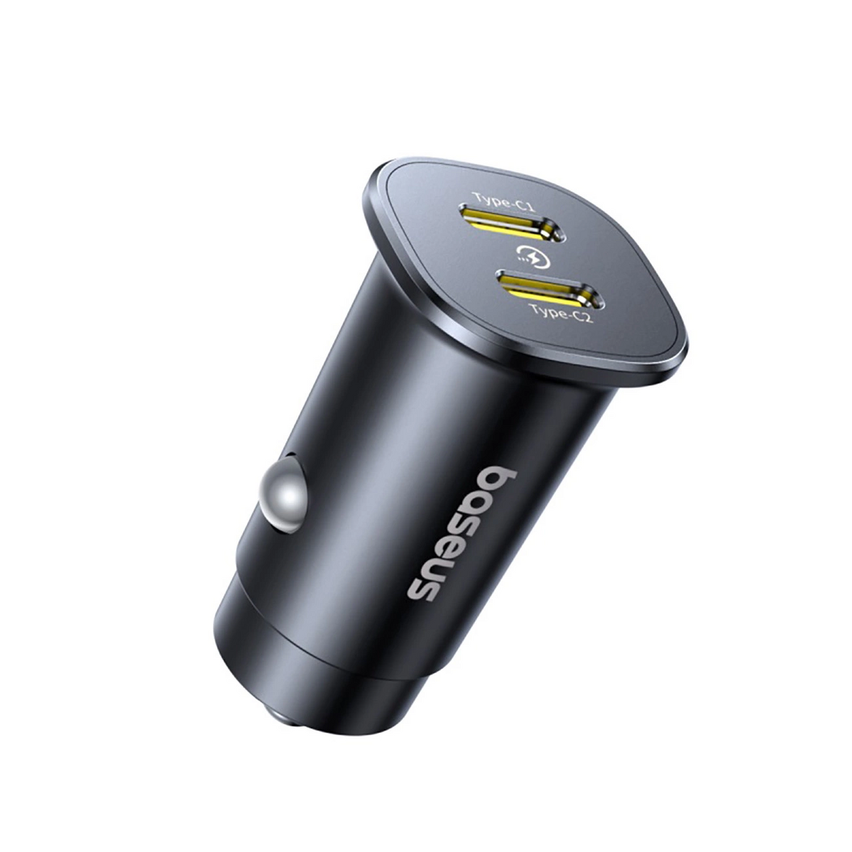 Auto nabíjačka Baseus GoTrip, 30W, 3A, 2 x USB-C, Čierna