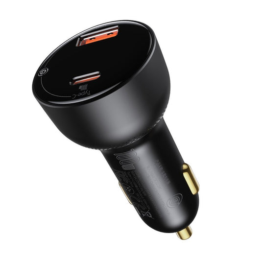 Auto nabíjačka s káblom USB-C Baseus Superme, 100W, 5A, 1 x USB-A - 1 x USB-C, Čierna TZCCZX-01
