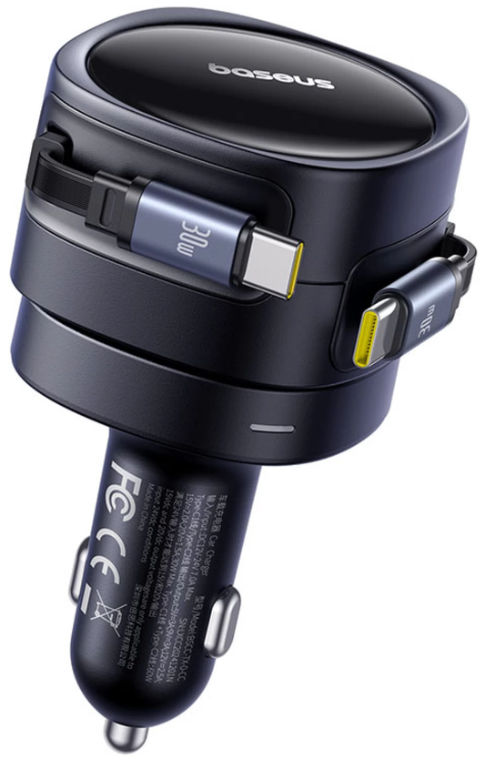 Autonabíjačka s káblom USB-C Baseus Enjoyment Max, 60 W, čierna C00035507121-01