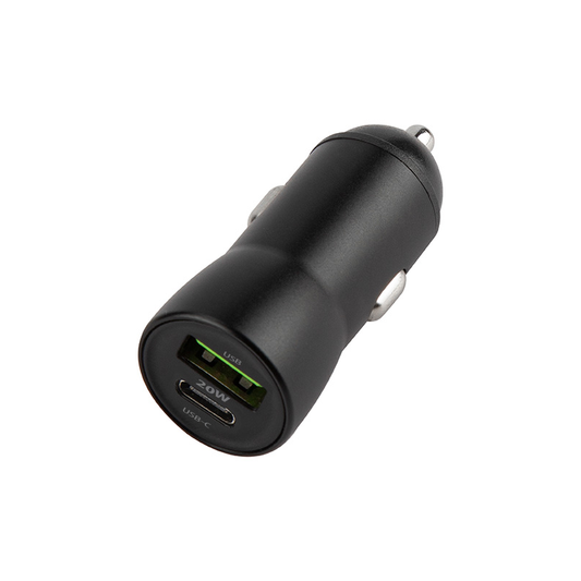 Auto nabíjačka s káblom USB-C MaXlife MXCC-04, 20W, 3A, 1 x USB-A - 1 x USB-C, Čierna