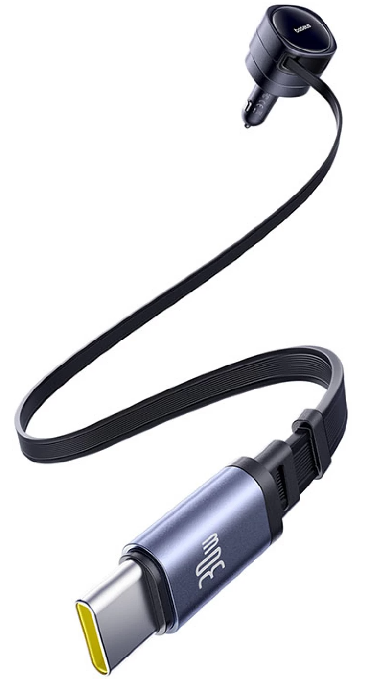 Autonabíjačka s káblom USB-C Baseus Enjoyment Max, 60 W, čierna C00035507121-01