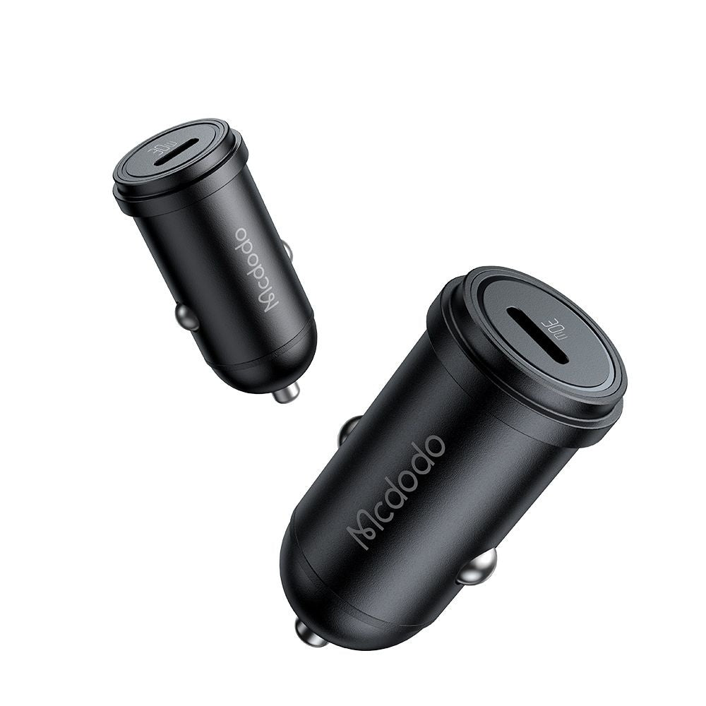 Auto nabíjačka s káblom USB-C McDodo CC-7493 Obsidian, 30W, 3A, 1 x USB-C, Čierna