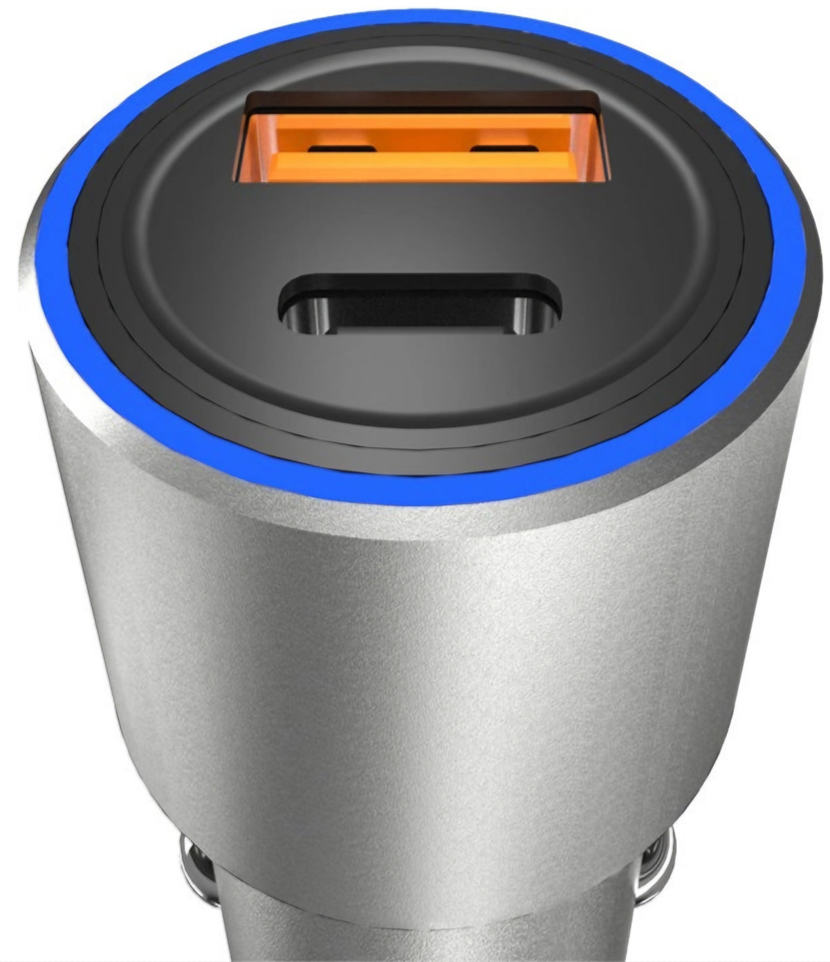 Auto nabíjačka Dudao R4PQ NM, 22,5W, 3A, 1 x USB-A - 1 x USB-C, Sivá