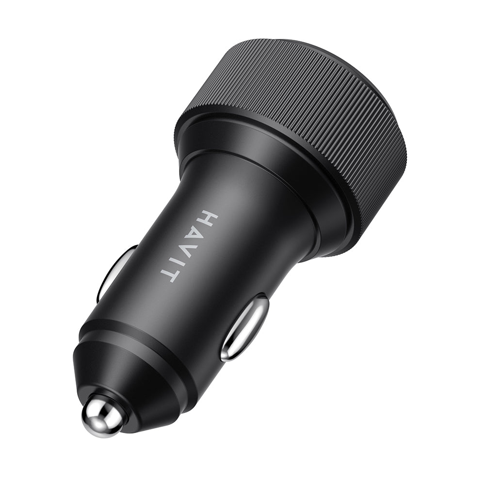 Auto nabíjačka HAVIT CC2014, 30W, 3A, 2 x USB-C, Čierna