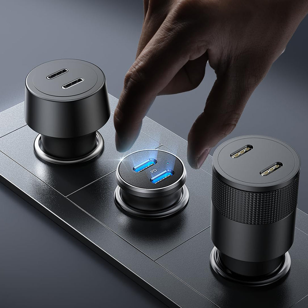 Autonabíjačka Lisen, 45W, 3A, 2 x USB-C, Čierna YL0223080007