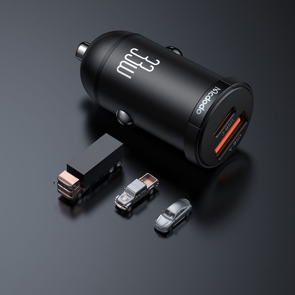Auto nabíjačka McDodo CC-2320 Cool, 33W, 3A, 1 x USB-A - 1 x USB-C, Čierna