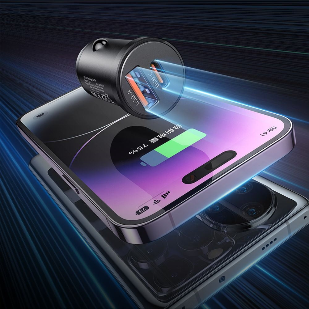Auto nabíjačka McDodo CC-2320 Cool, 33W, 3A, 1 x USB-A - 1 x USB-C, Čierna