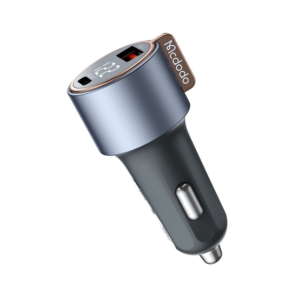 Auto nabíjačka McDodo CC-3690 Venus Display, 75W, 3A, 1 x USB-A - 1 x USB-C, Čierna