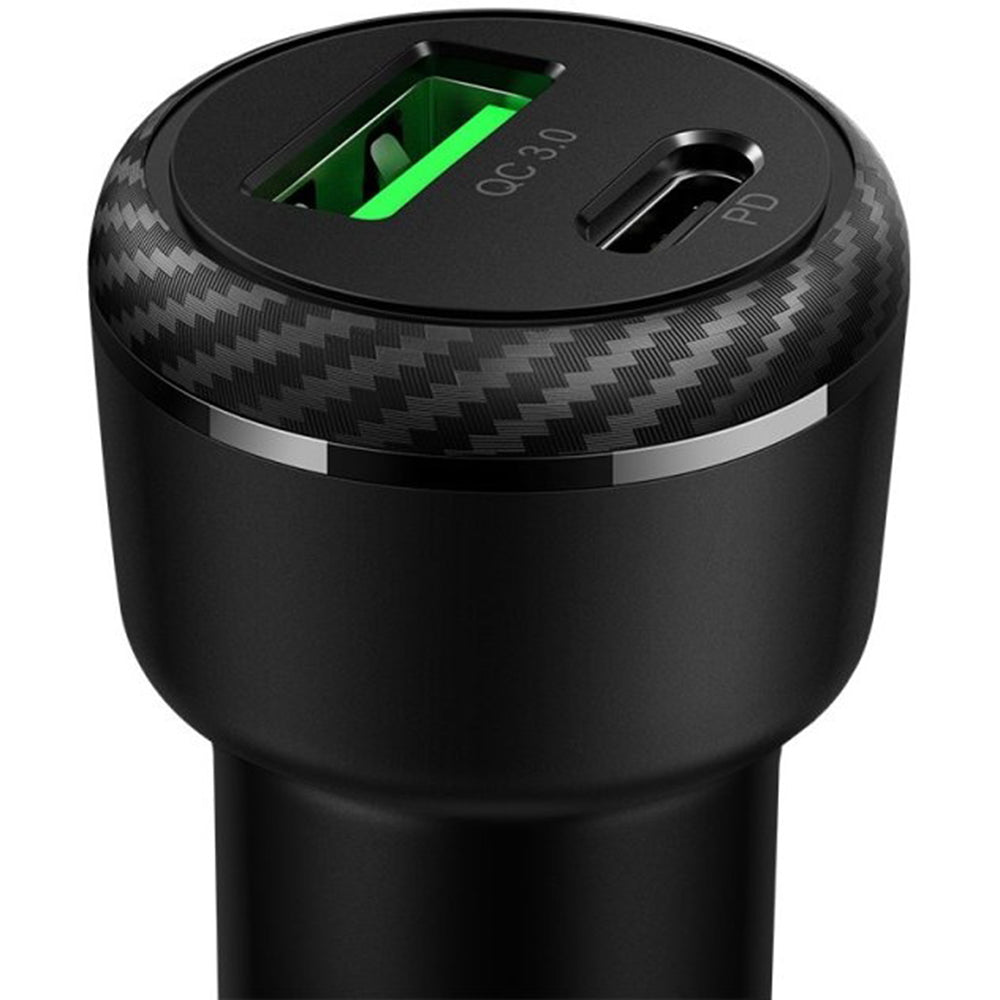 Auto nabíjačka McDodo CC-5970, 38W, 3A, 1 x USB-A - 1 x USB-C, Čierna