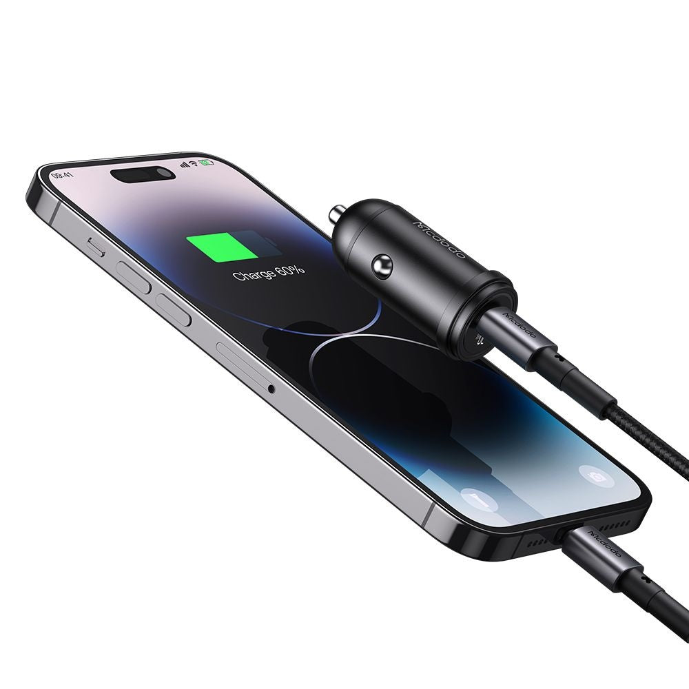Auto nabíjačka McDodo CC-7491 Obsidian, 30W, 3A, 1 x USB-C, Čierna