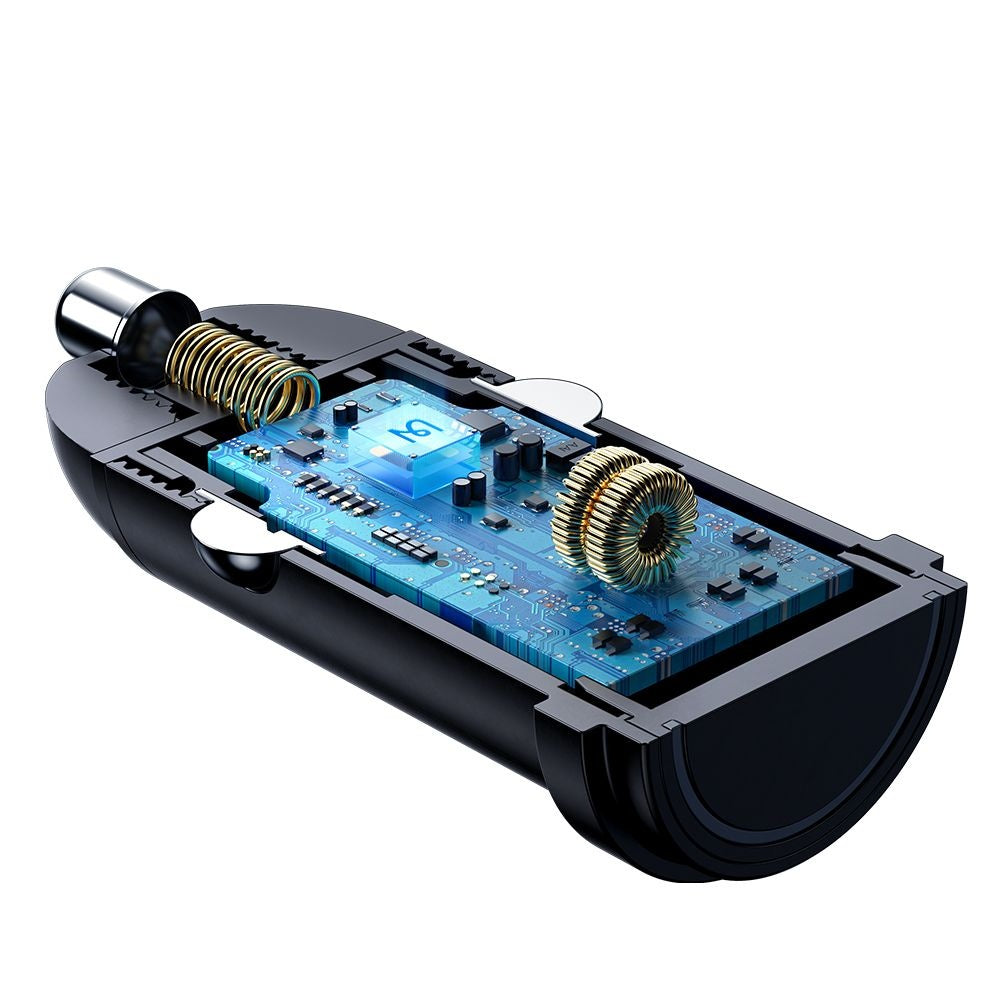 Auto nabíjačka McDodo CC-7491 Obsidian, 30W, 3A, 1 x USB-C, Čierna