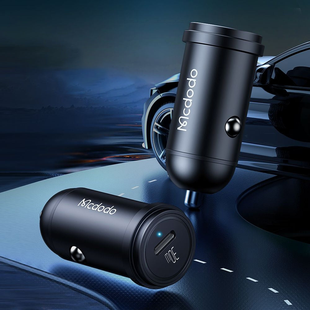 Auto nabíjačka McDodo CC-7491 Obsidian, 30W, 3A, 1 x USB-C, Čierna