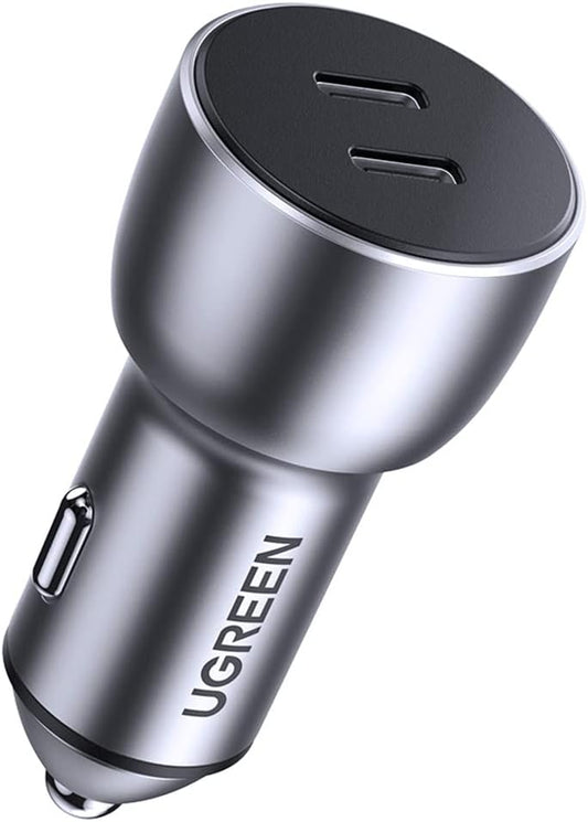 Nabíjačka do auta UGREEN CD213, 36 W, 3A, 2 x USB-C, sivá