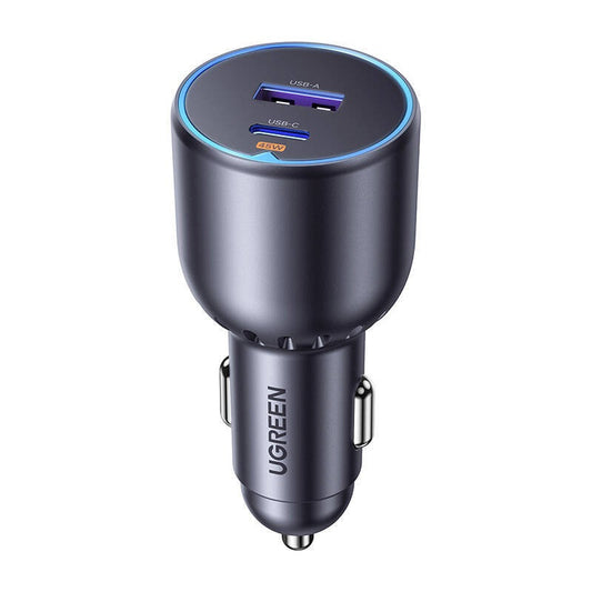 Nabíjačka do auta UGREEN EC701, 63 W, 3A, 1 x USB-A - 1 x USB-C, čierna