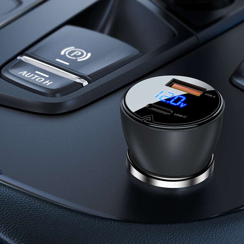 Auto nabíjačka Acefast B6, 63W, 3,6A, 1 x USB-A - 1 x USB-C, čierna