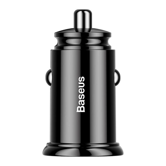 Baseus nabíjačka do auta, 30 W, 5 A, 2 x USB-A, čierna CCALL-YD01