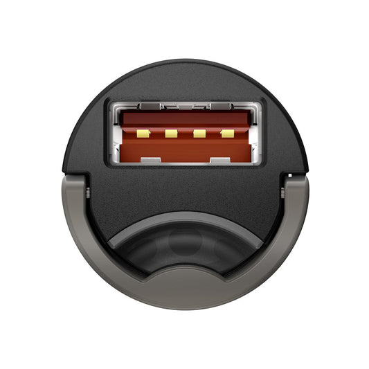 Auto nabíjačka Baseus Star Mini, 30W, 3A, 1 x USB-A, Sivá VCHX-A0G