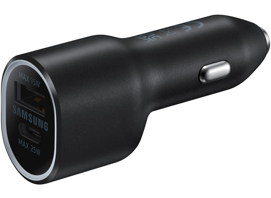 Nabíjačka do auta Samsung, 40 W, 2A, 1 x USB-A - 1 x USB-C, čierna EP-L4020NBEGEU