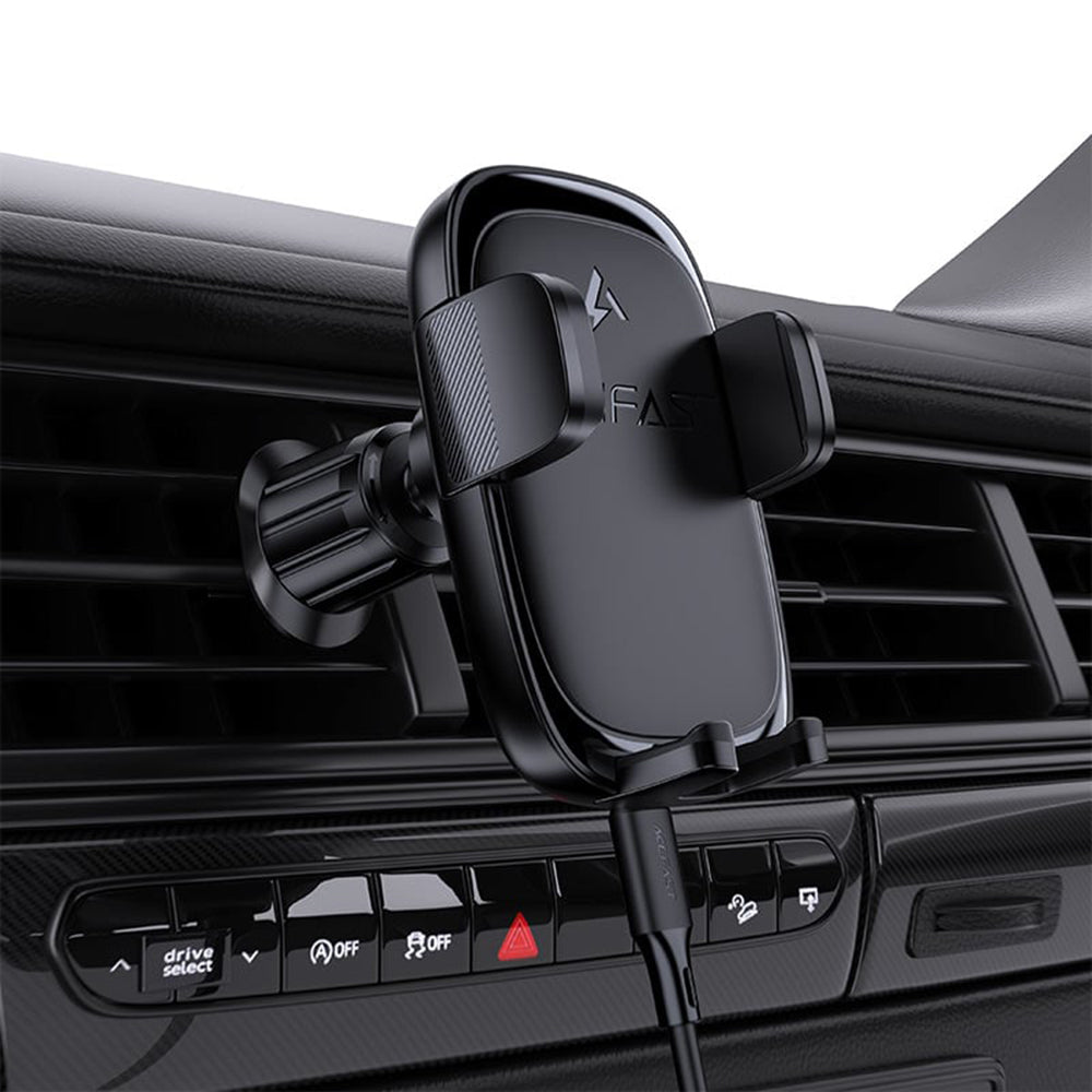 Bezdrôtová autonabíjačka Acefast D48, 15W, 1.67A, Čierna