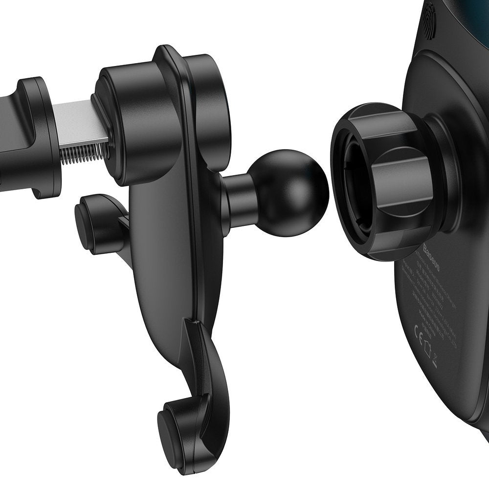 Baseus Milky Way Series Wireless Car Charger, 15W, 1.67A, Black WXHW02-01