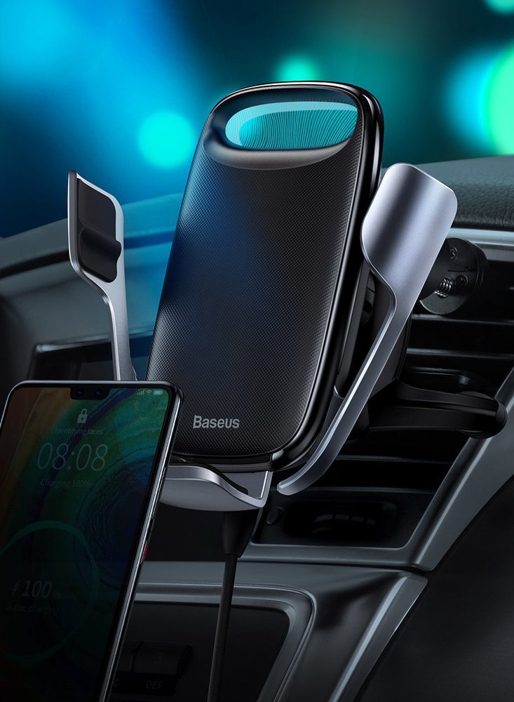 Baseus Milky Way Series Wireless Car Charger, 15W, 1.67A, Black WXHW02-01