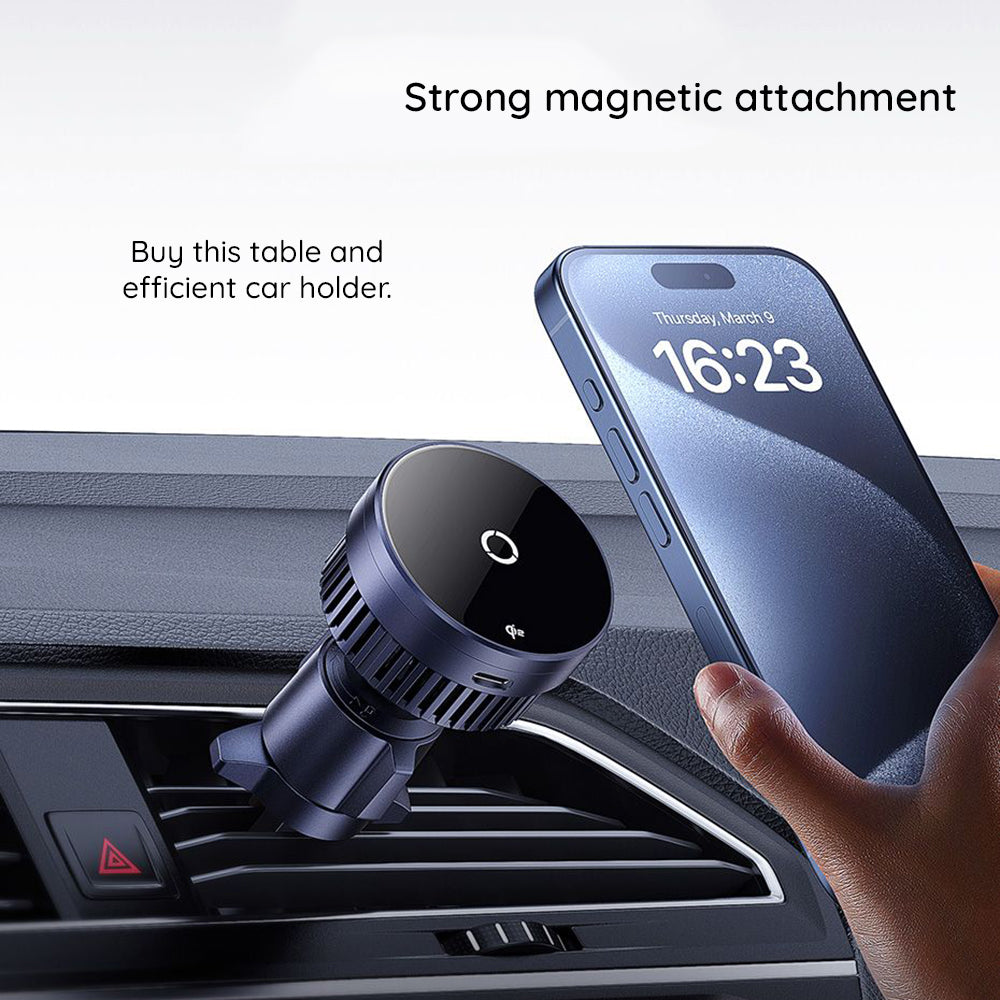 Bezdrôtová autonabíjačka Baseus MagPro, 15W, 1.67A, Čierna C40164100121-01