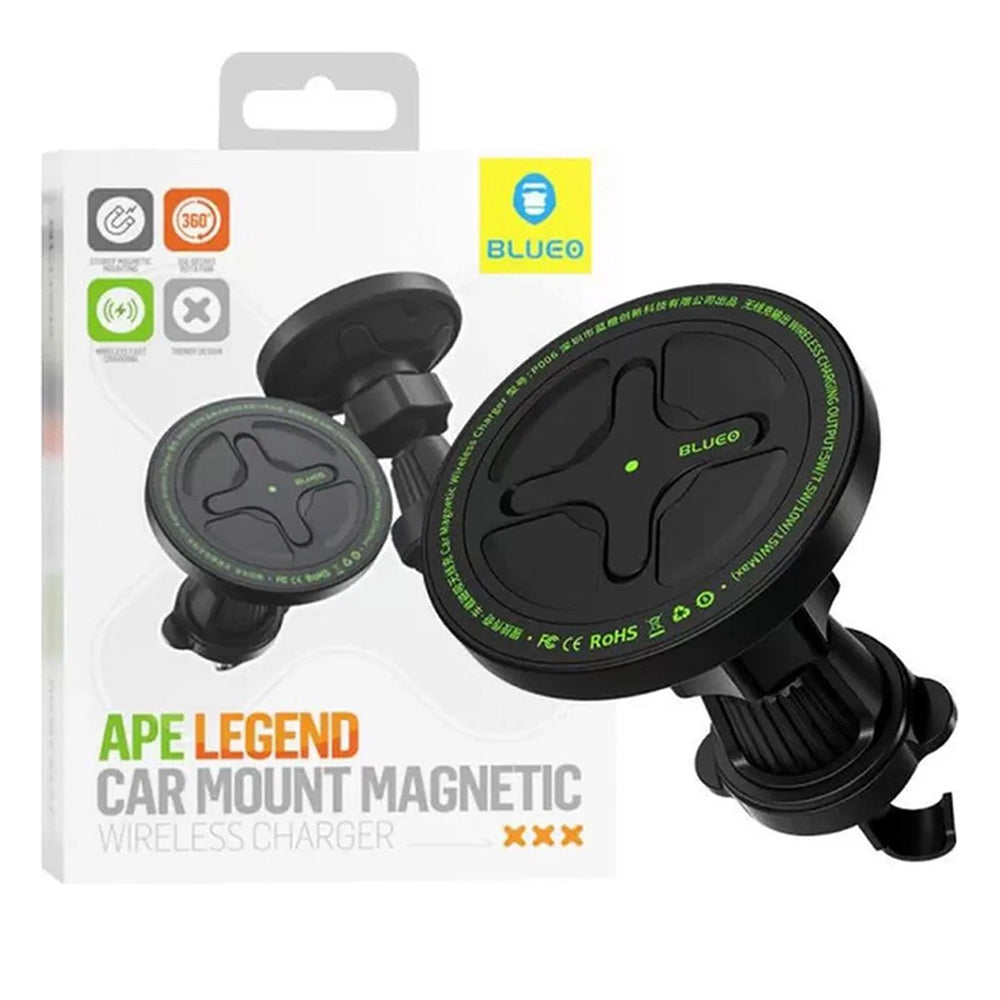 Bezdrôtová autonabíjačka Blueo Ape Legend, 15W, 1.67A, Čierna