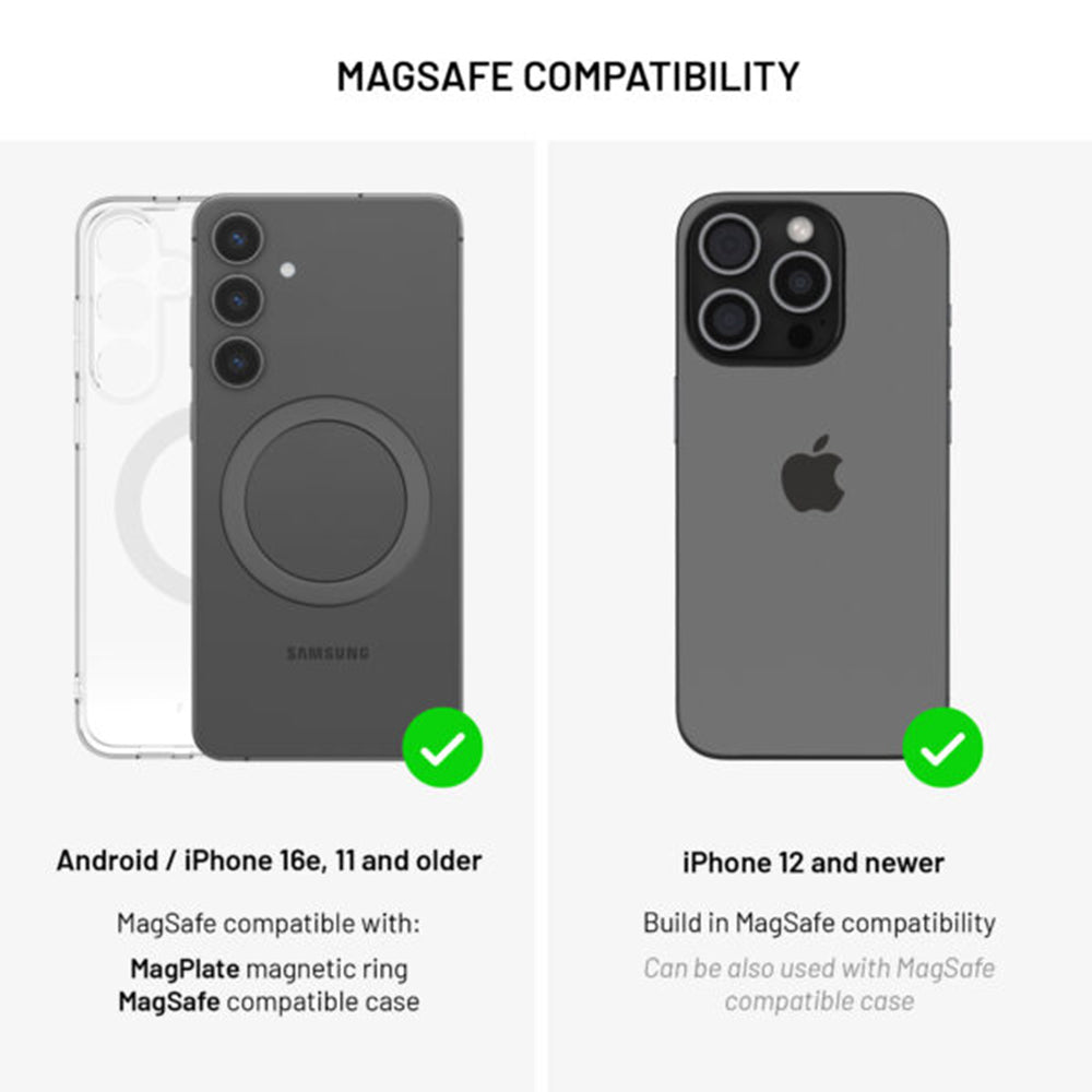 Bezdrôtová nabíjačka do auta Fixed MagRound 2 XL, 15W, 1.67A, čierna