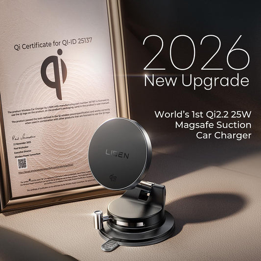 Bezdrôtová autonabíjačka Lisen W608 Pro, 25W, čierna YL0225090001