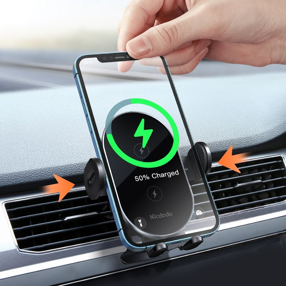 Bezdrôtová autonabíjačka McDodo CH-1600, 15W, 1.67A, Čierna