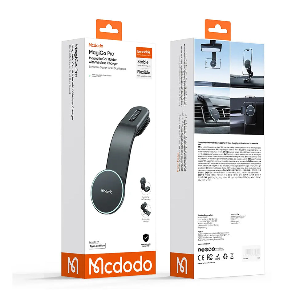 Bezdrôtová autonabíjačka McDodo CH-6290, 15W, 1.67A, Čierna